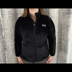 Black FILA Sport, Full Zip Jacket, Size M.